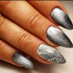 Alternative view of Gellie Diamond Cateye 01 Silver Гел Лак 10мл