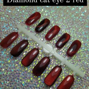 Alternative view of Gellie Diamond Cateye 02 Red Гел Лак 10мл