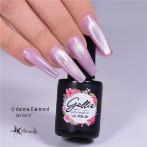 Alternative view of Gellie Diamond Aurora Cateye 01 Гел Лак 10мл