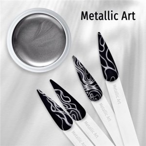 Painting Gel Metallic Silver Сребрист металик гел боя 5гр