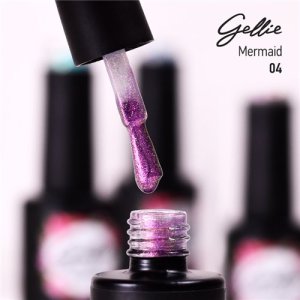 Gellie Mermaid 03гел лак с пигмент "русалка".
