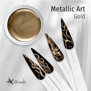 Metallic Art Gel Златен металик гел боя 5мл