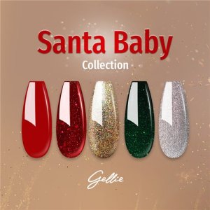 KIT Gellie Santa Baby Колекция 5 цвята гел лак 10мл