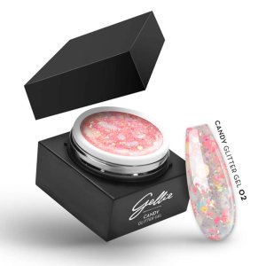 Gellie Candy Glitter 02 Гел Лак в Кутийка 15мл