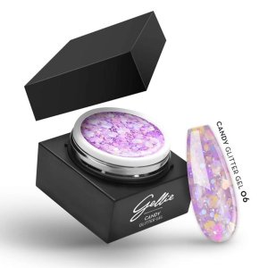Gellie Candy Glitter 06 Гел Лак в Кутийка 15мл