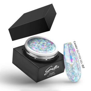 Gellie Candy Glitter 07 Гел Лак в Кутийка 15мл