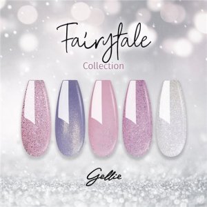 KIT Gellie Fairtylate колекция 5 цвята гел лак