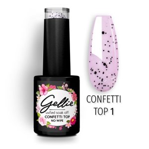 Топ лак без лепкав слой Gellie Confetti top 01