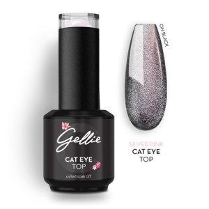 Gellie Top CATEYE SILVER PINK Топ без лепкав слой 15мл