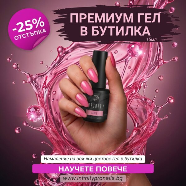 Премиум гел в бутилка 15мл -25% на всички цветове гел в бутилка